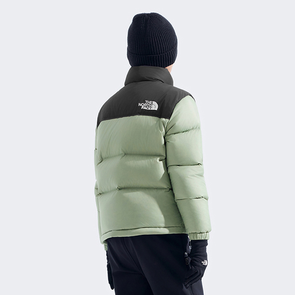 經典1996兒童綠色DWR防潑水羽絨外套｜8A4CBQ1