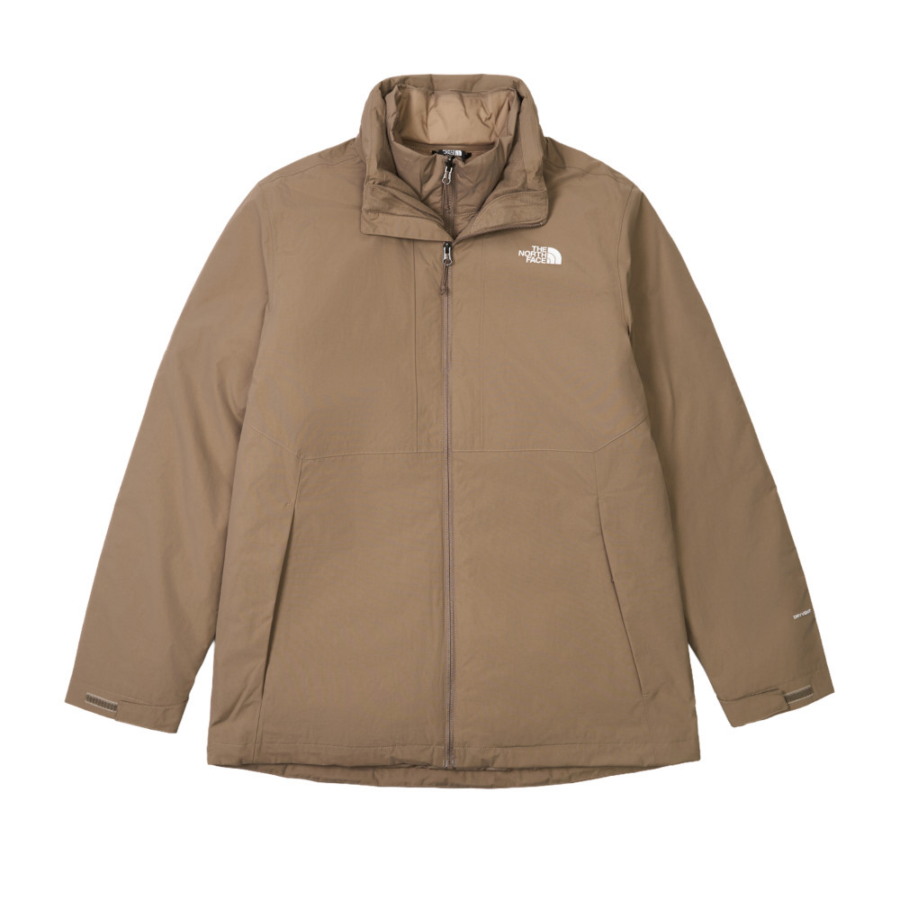 The North Face北面男款棕色DRYVENT防水羽絨內裡三合一外套｜88RKBOW