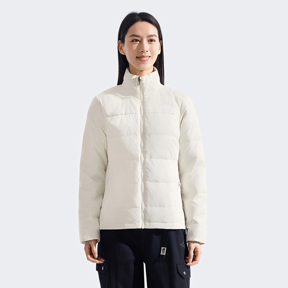 The North Face北面女款粉紅色DRYVENT防水羽絨內裡三合一外套｜8GK67OZ