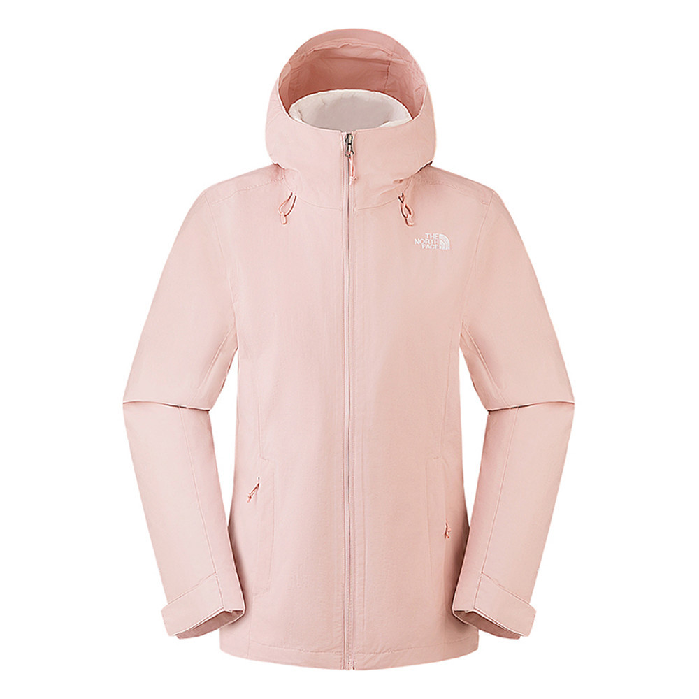 The North Face北面女款粉紅色DRYVENT防水羽絨內裡三合一外套｜8GK67OZ