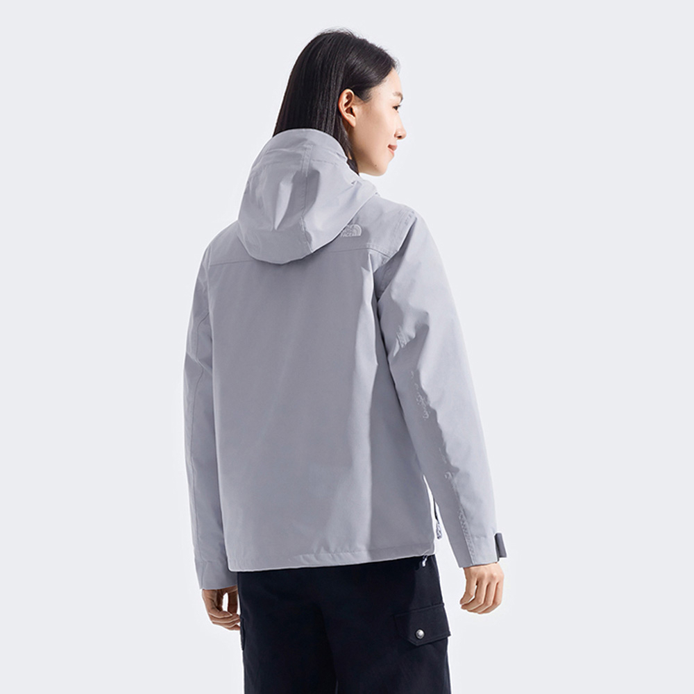 The North Face北面女款藍色DRYVENT防水羽絨內裡三合一外套｜8GK7D0P