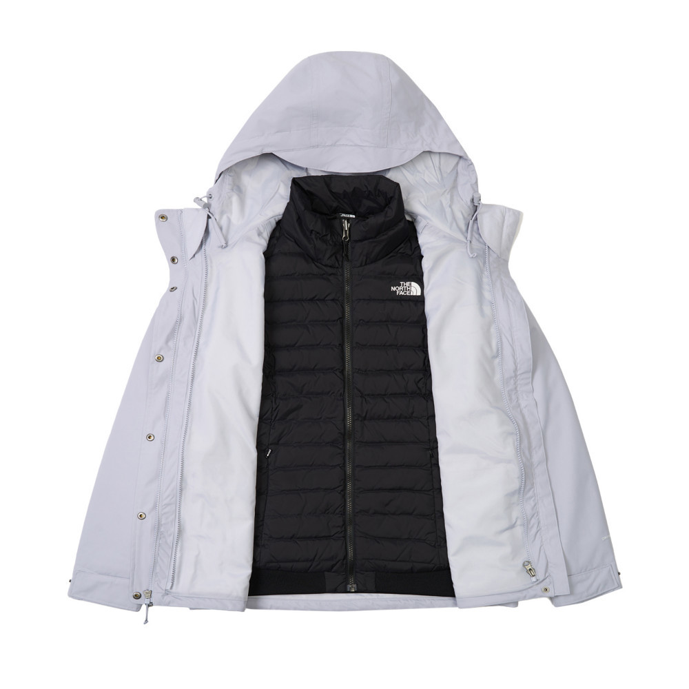 The North Face北面女款藍色DRYVENT防水羽絨內裡三合一外套｜8GK7D0P