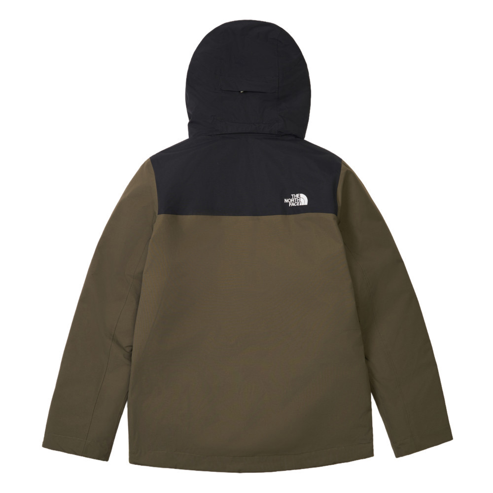 The North Face北面男款灰褐色DRYVENT防水羽絨內裡三合一外套｜8GJZ21L