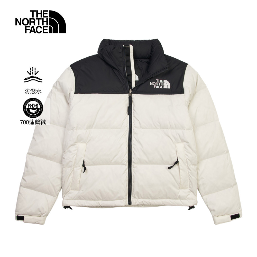 The North Face 經典1996女款白色DWR防潑水羽絨外套｜3XEOGOM｜防潑水外套