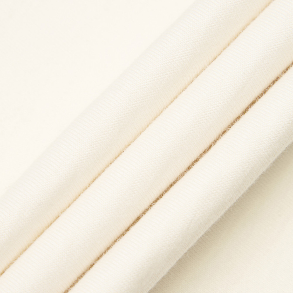 The North Face北面男女款米白色純棉長袖上衣｜8GU6QLI