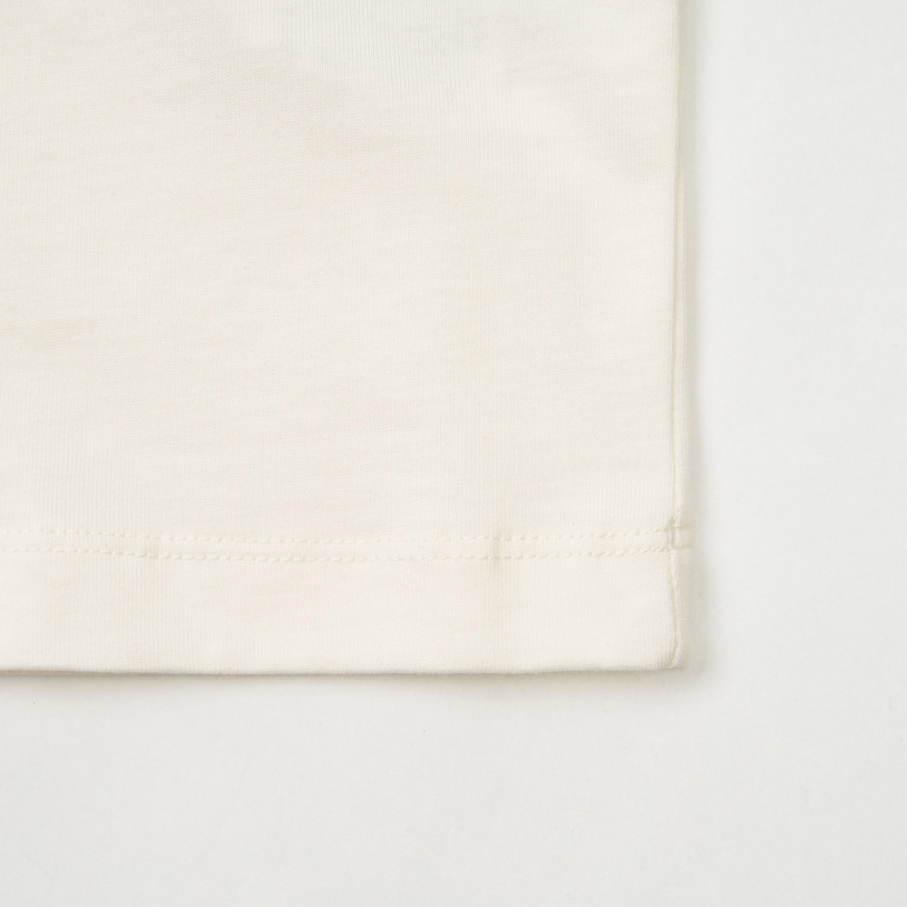 The North Face北面男女款米白色純棉長袖上衣｜8GU6QLI