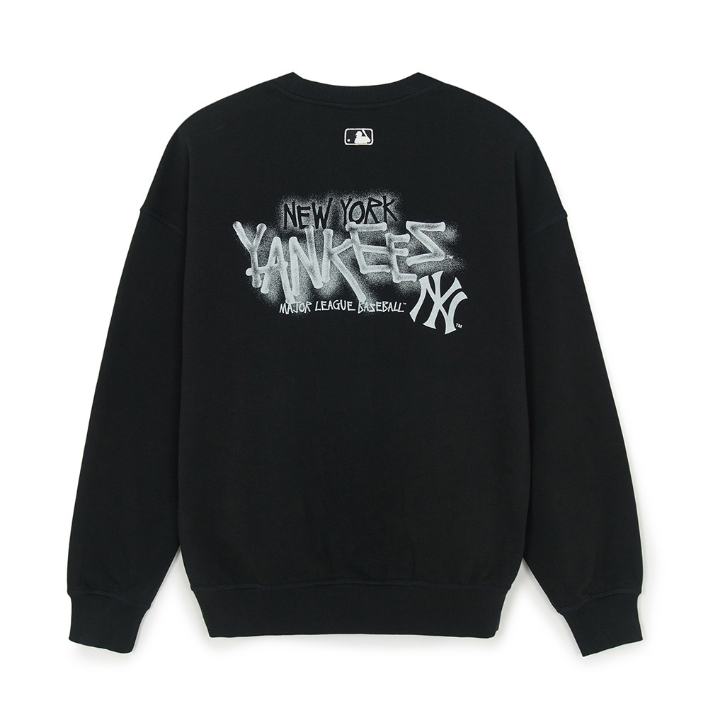 MLB 背後大Logo長袖大學T 紐約洋基隊 (3AMTB3154-50BKS)