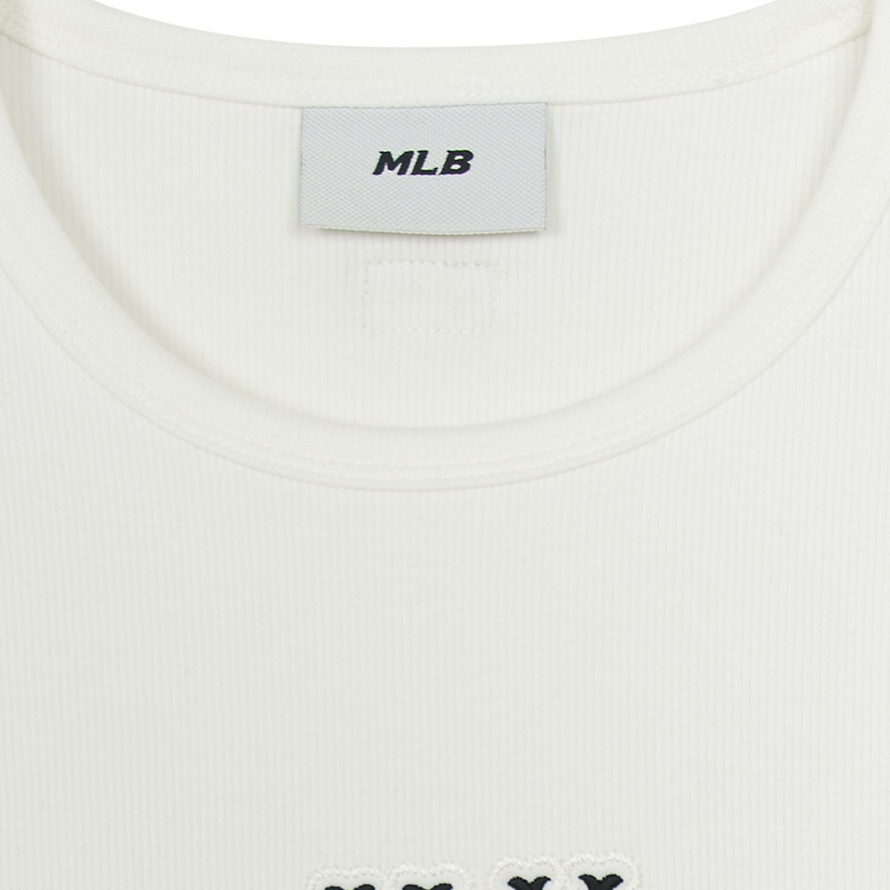 MLB 女版長袖緊身上衣  紐約洋基隊 (3FTSB0354-50IVS)