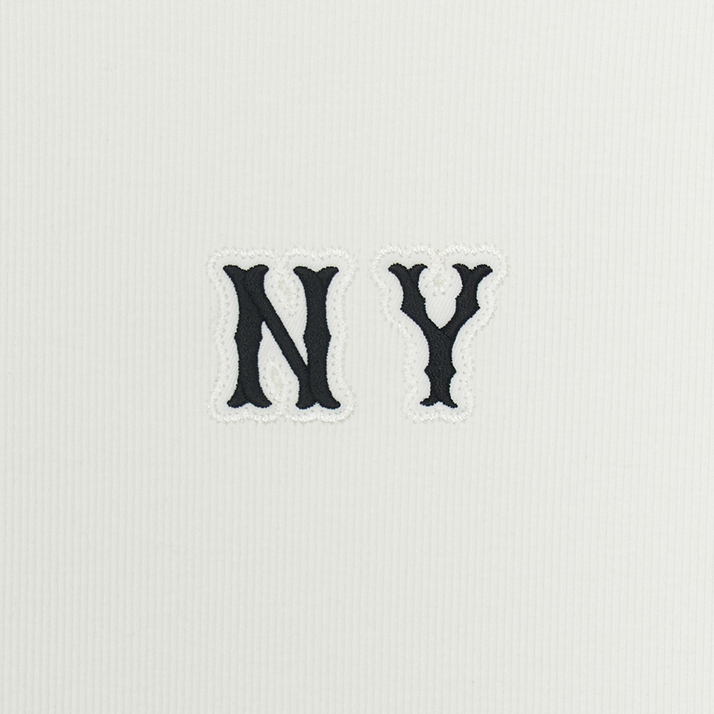 MLB 女版長袖緊身上衣  紐約洋基隊 (3FTSB0354-50IVS)