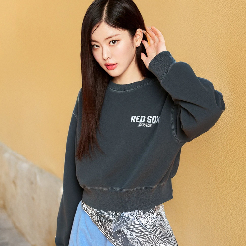 MLB 女版小Logo長袖大學T 波士頓紅襪隊 (3FMTB1654-43CGS)