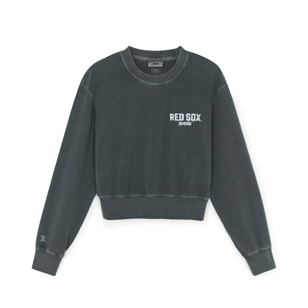 MLB 女版小Logo長袖大學T 波士頓紅襪隊 (3FMTB1654-43CGS)