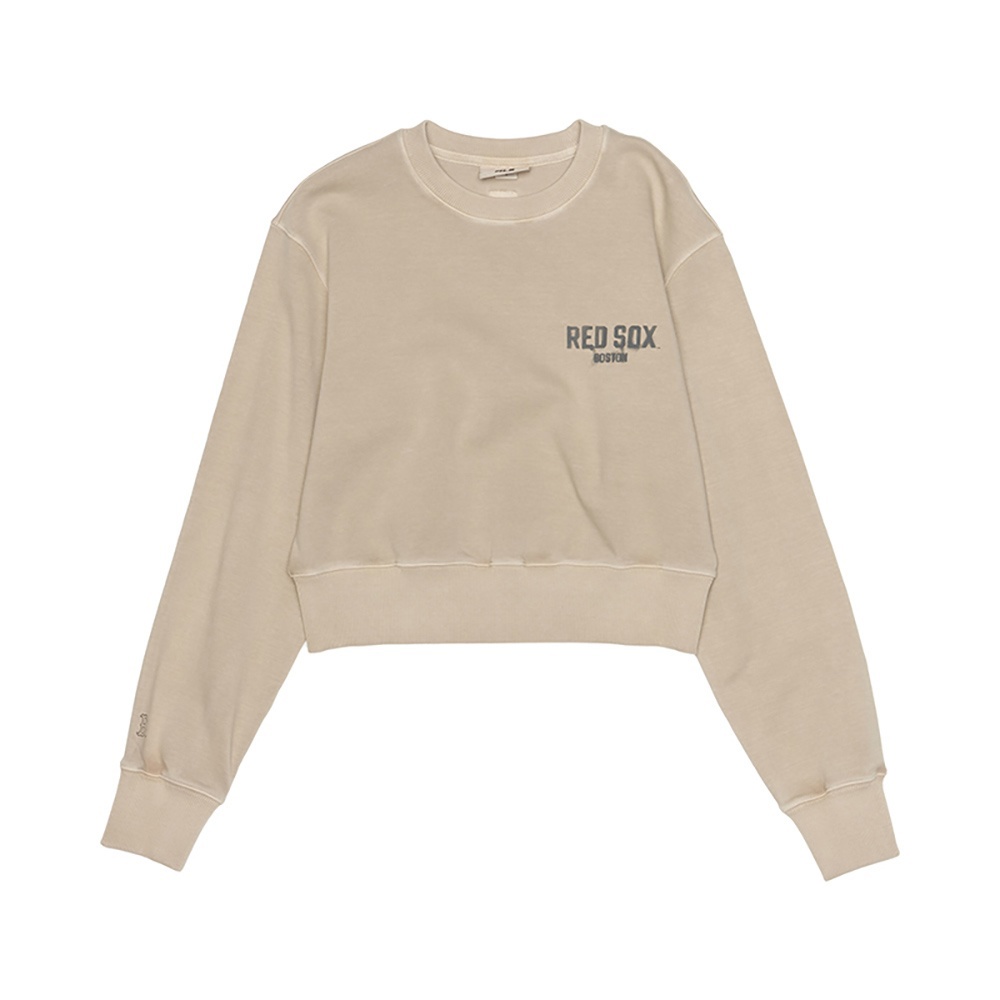 MLB 女版小Logo長袖大學T 波士頓紅襪隊 (3FMTB1654-43SAS)