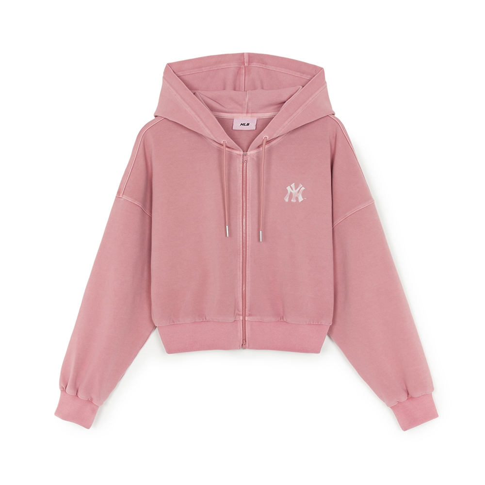 MLB 女版背後大Logo拉鍊連帽外套 紐約洋基隊(3FTRB0754-50COS)
