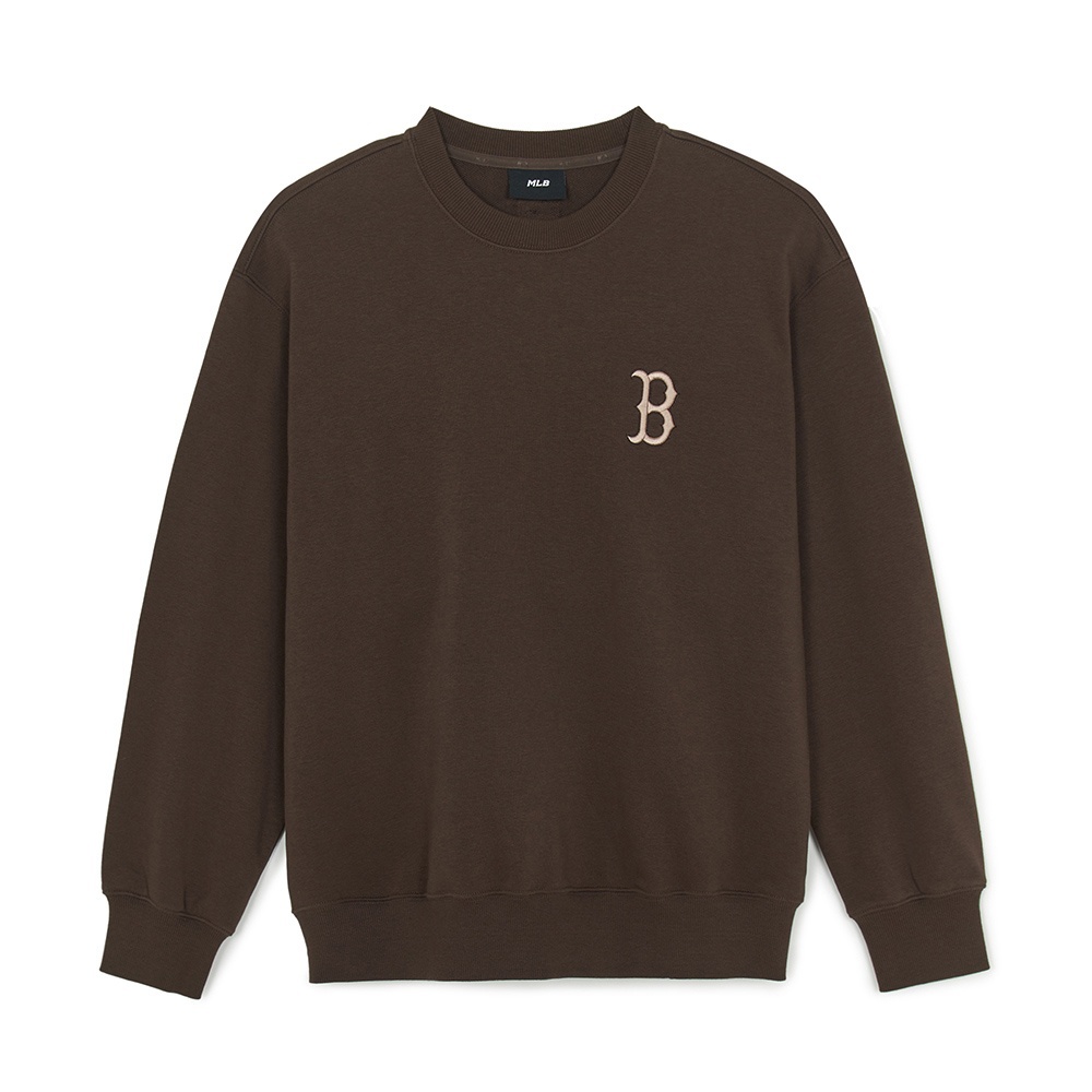 MLB 背後大Logo長袖大學T Monogram系列 波士頓紅襪隊 (3AMTM0654-43BRS)