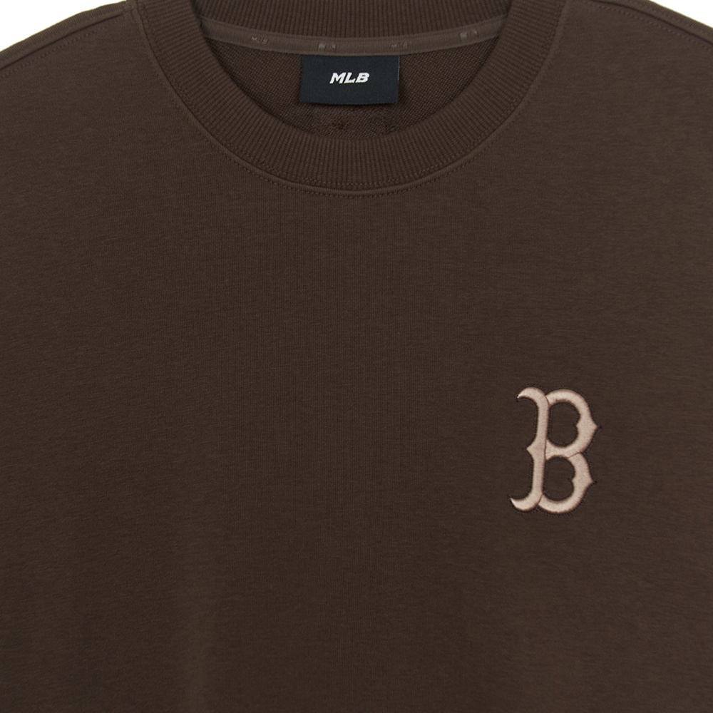 MLB 背後大Logo長袖大學T Monogram系列 波士頓紅襪隊 (3AMTM0654-43BRS)