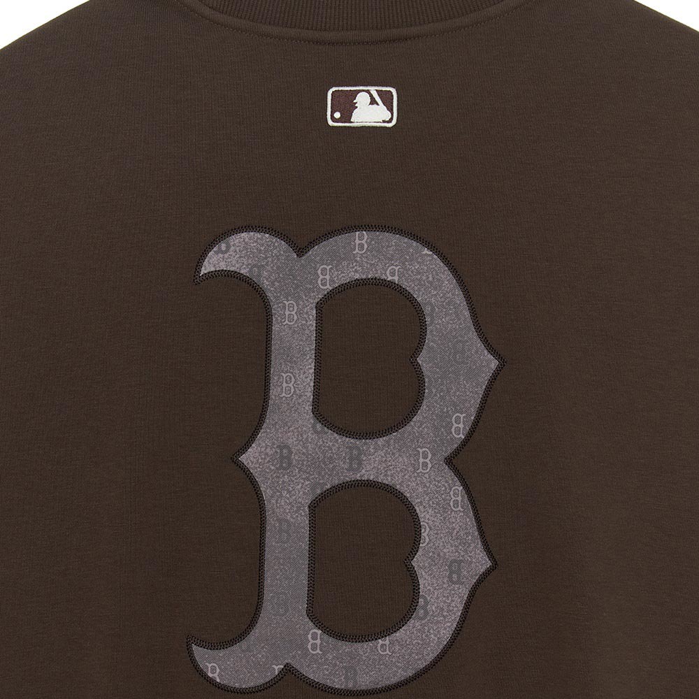 MLB 背後大Logo長袖大學T Monogram系列 波士頓紅襪隊 (3AMTM0654-43BRS)
