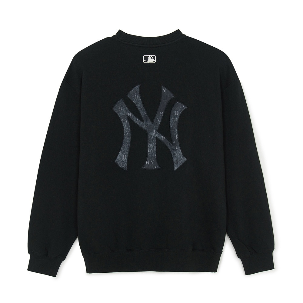 MLB 背後大Logo長袖大學T Monogram系列 紐約洋基隊 (3AMTM0654-50BKS)