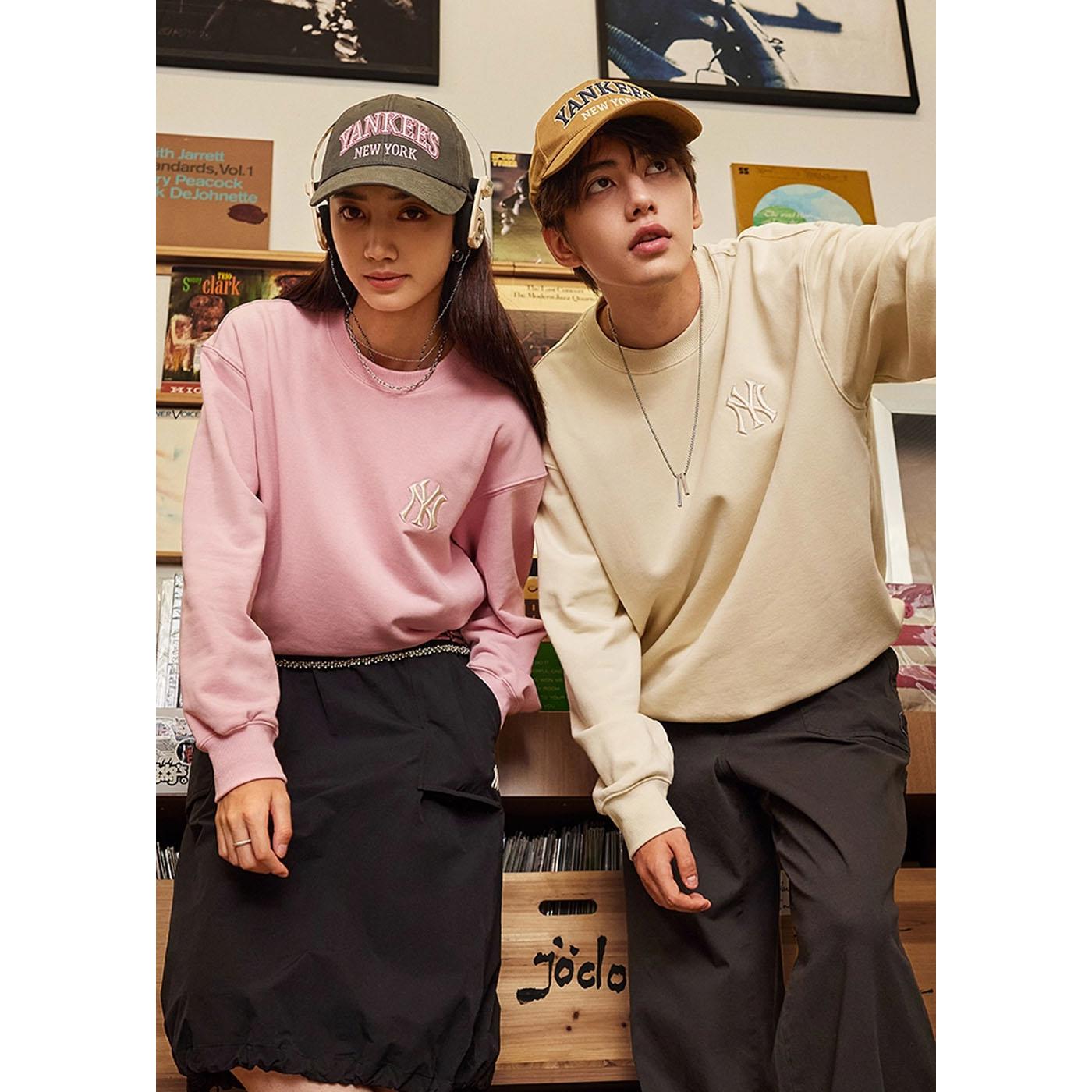 MLB 背後大Logo長袖大學T Monogram系列 紐約洋基隊 (3AMTM0654-50CRD)