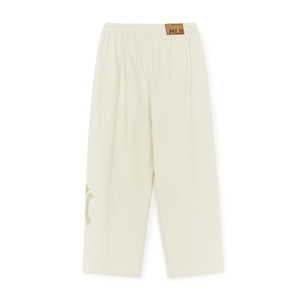MLB 運動褲 休閒長褲 皮標 棉褲 Monogram系列 紐約洋基隊 (3APTM0154-50CRD)