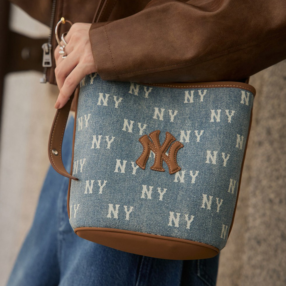 MLB 水桶包 肩背包 Monogram系列 紐約洋基隊 (3ABMMV55N-50BLL)