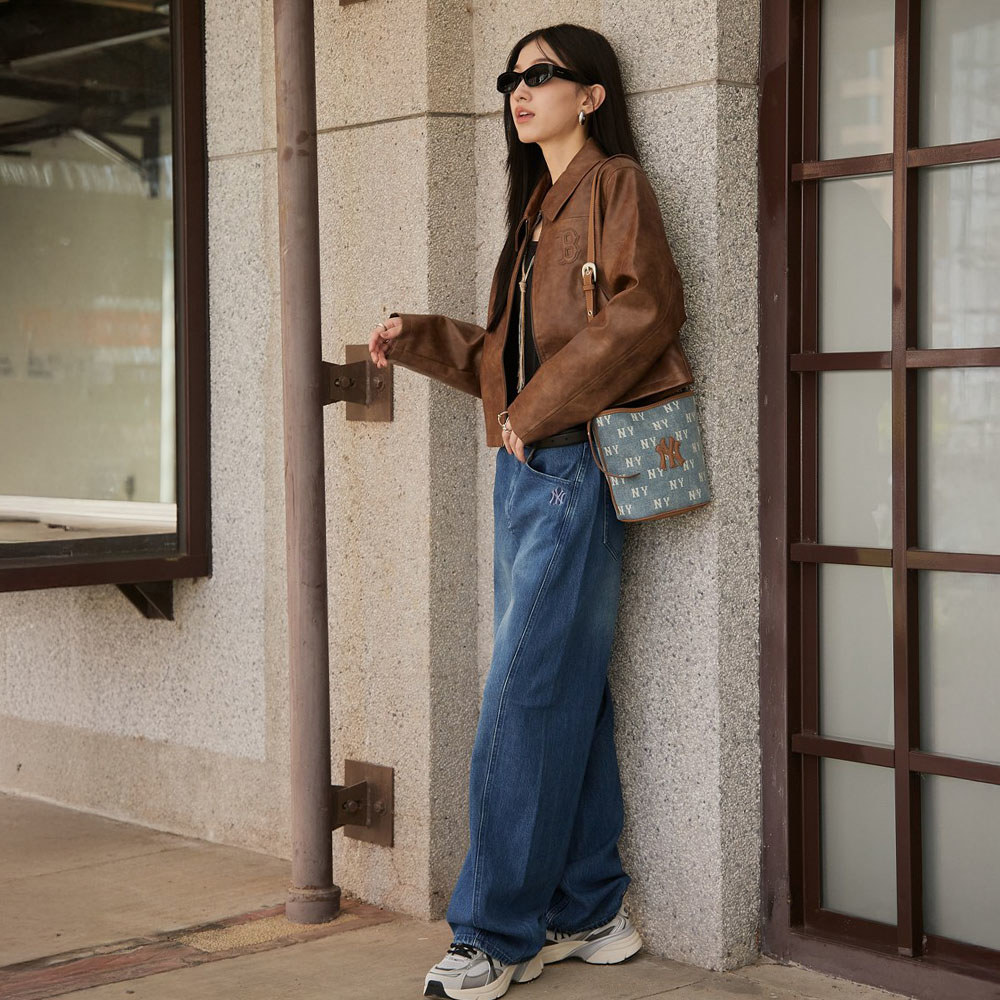 MLB 水桶包 肩背包 Monogram系列 紐約洋基隊 (3ABMMV55N-50BLL)