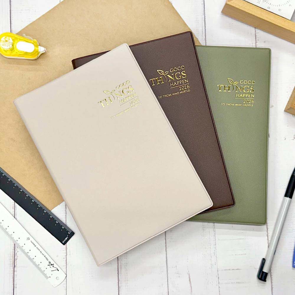 四季SEASON 2026年 雙日誌 25K(一日一頁)-膚/綠/褐