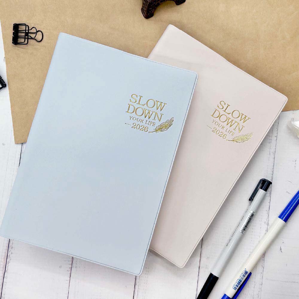 四季SEASON 2026年 方格日誌 32K(一日一頁)-粉/藍