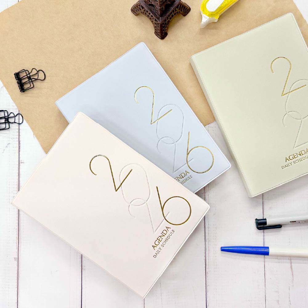 四季SEASON 2026年 方格日誌 50K(一日一頁)-粉/藍/綠