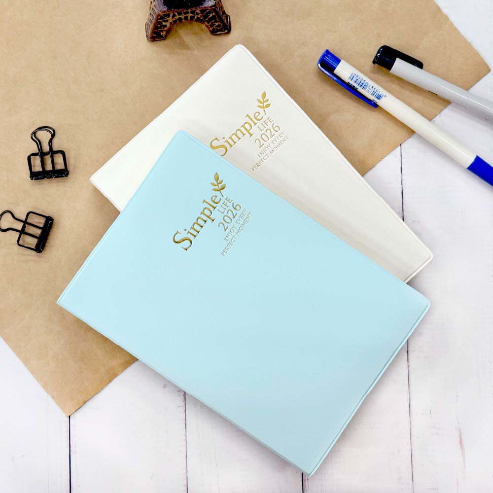 四季SEASON 2026年 橫線日誌 50K(一日一頁)-米/藍