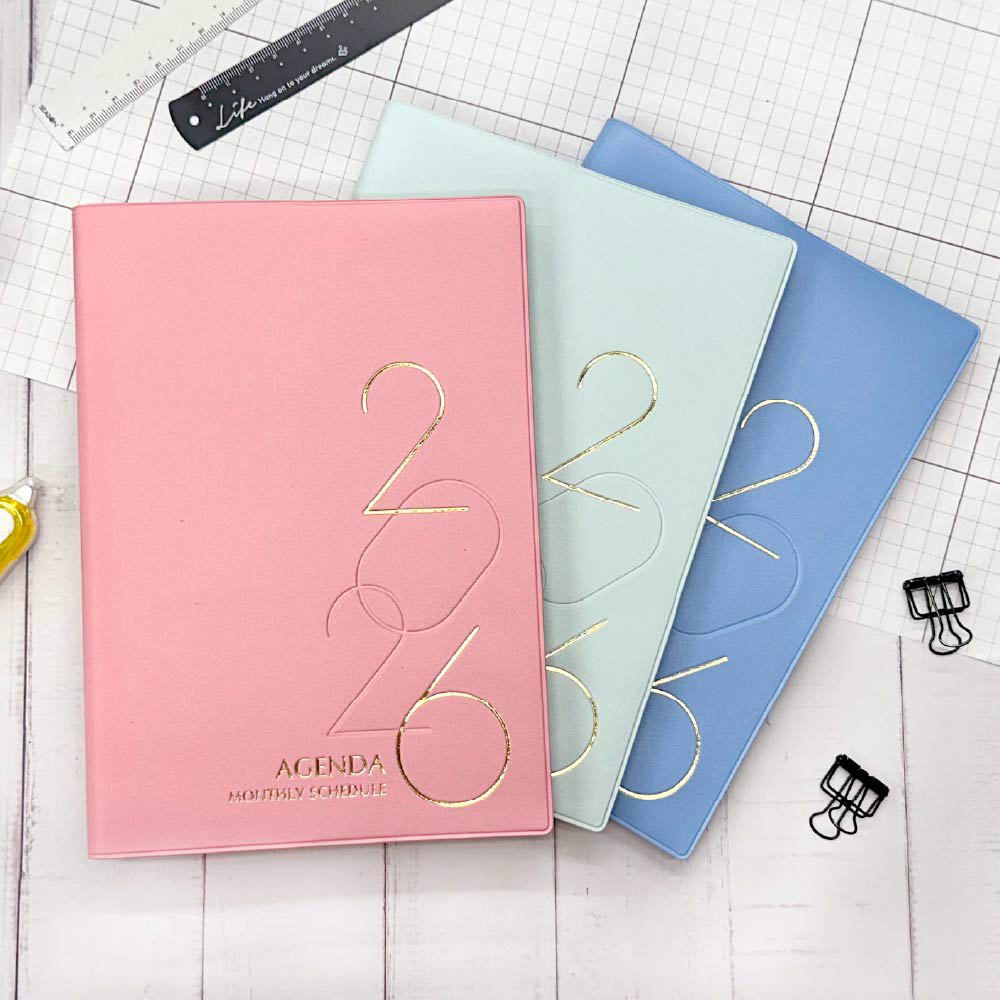 四季SEASON 2026年 月誌 25K-粉橘/藍/綠