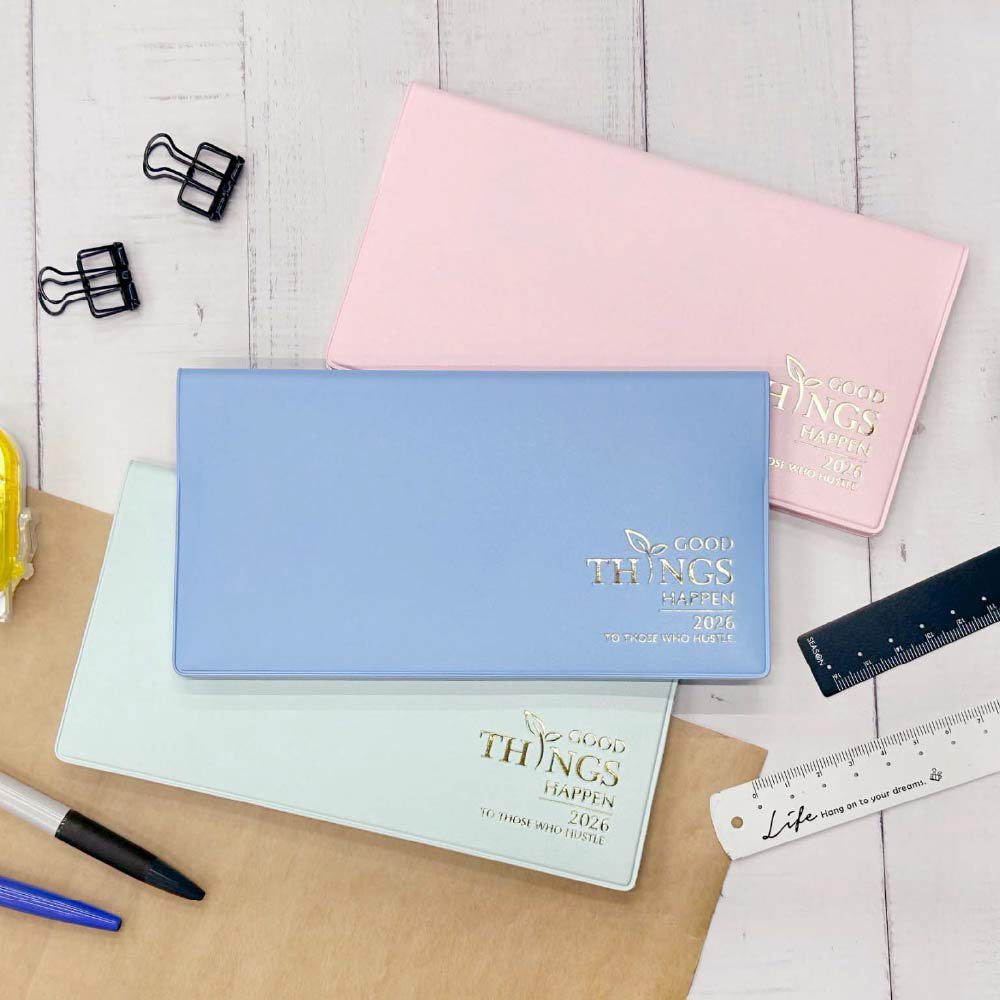 四季SEASON 2026年 橫式月誌 48K-粉/藍/綠