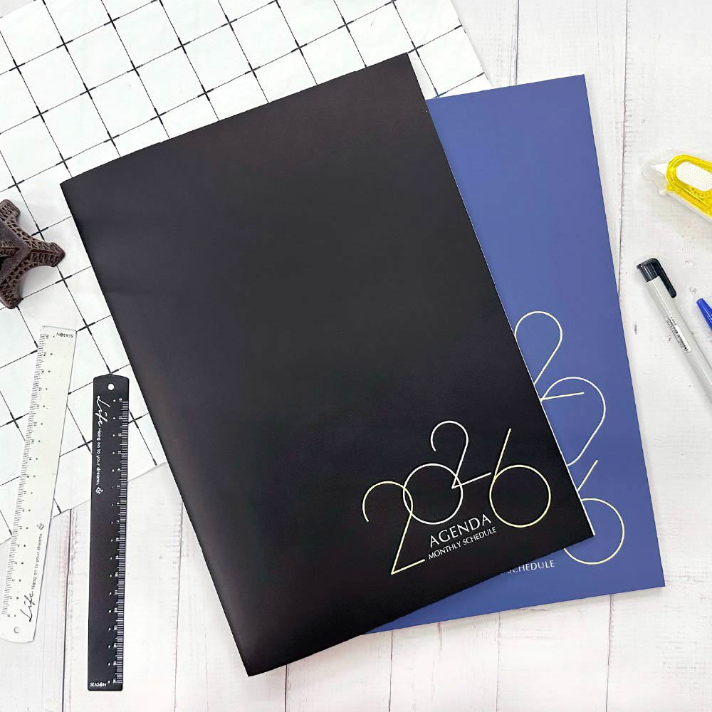 四季SEASON 2026年 輕便月誌 13K-藍/黑