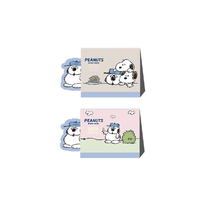 SNOOPY OLAF 2026年 造型三角桌曆 36K(隨機出貨)