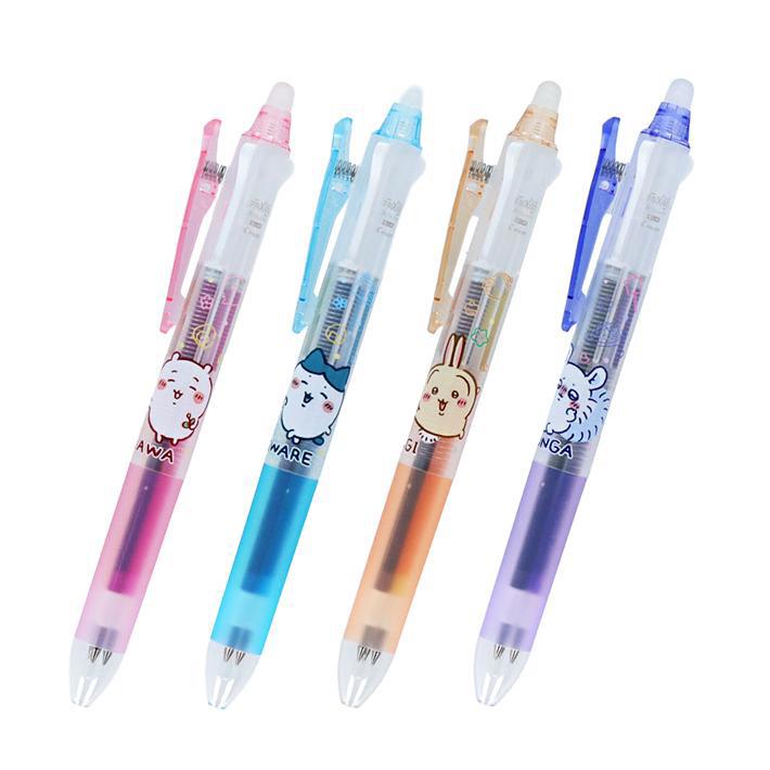 【預購】(限量)百樂PILOT x 吉伊卡哇 三色按鍵魔擦筆(0.38mm)-吉伊卡哇/小八貓/烏薩奇/小桃