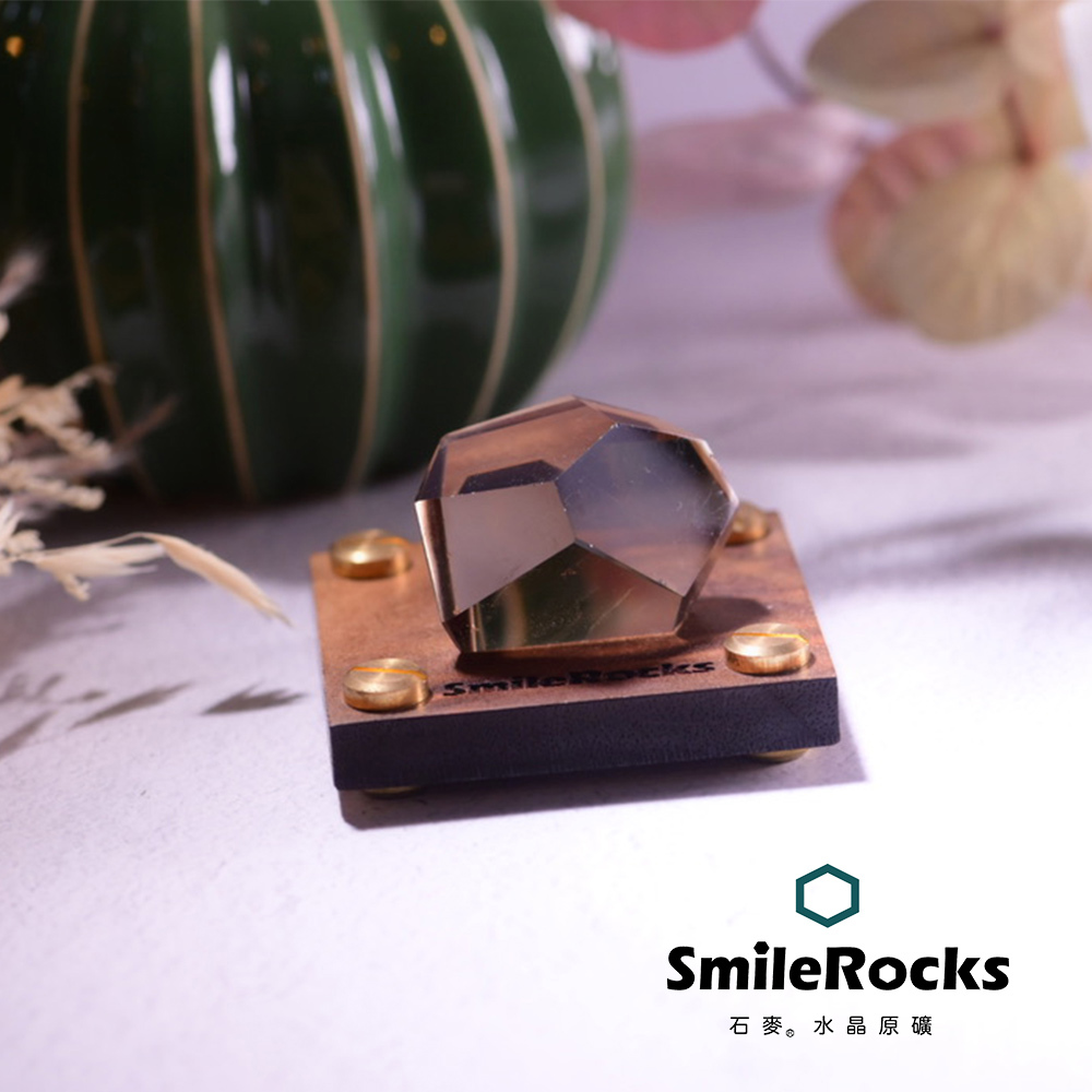 【石麥半寶石】茶黃水晶隨形冰塊No.625175828-廠商直送