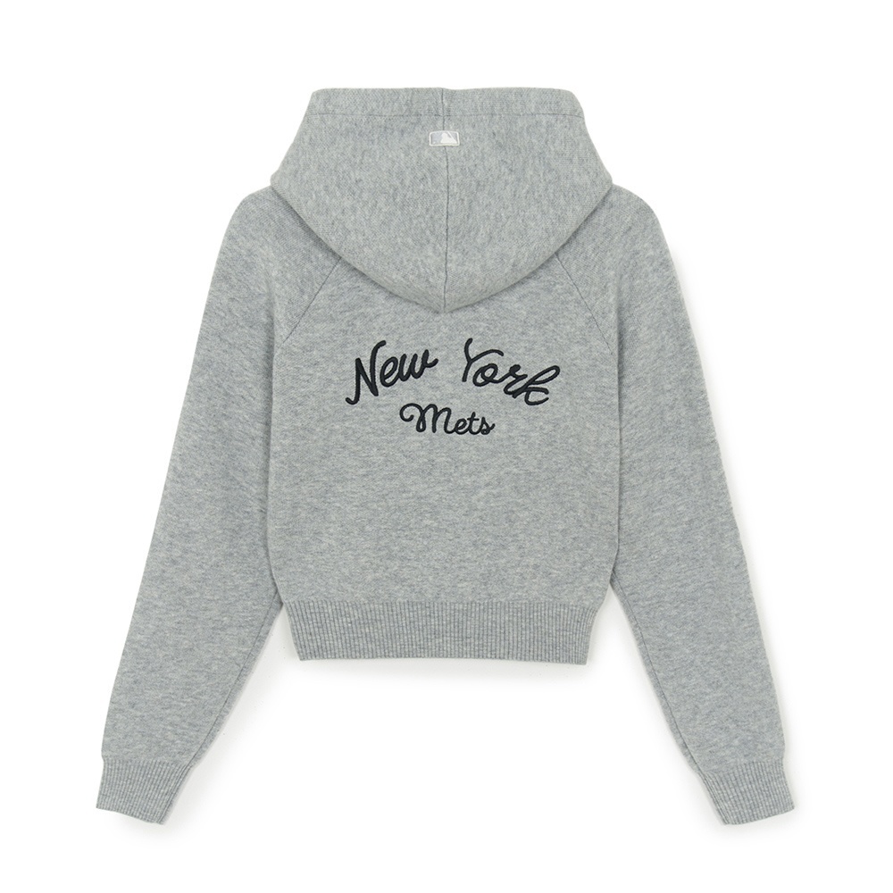 MLB Korea MLB 女版長袖針織拉鍊外套 紐約大都會隊 (3FKCB0454-09MGS)｜官