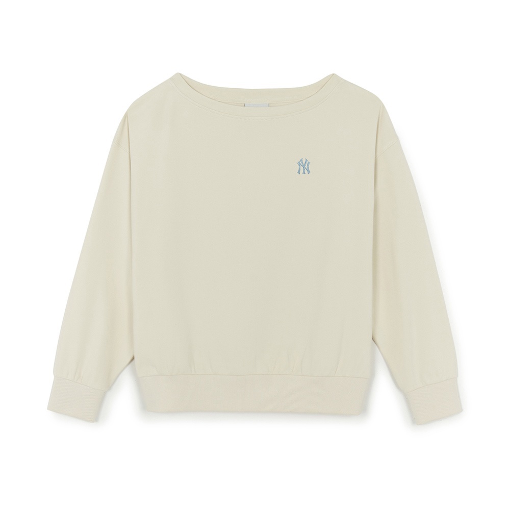 MLB Korea MLB 女版小Logo 短版一字領大學T 紐約洋基隊 (3FMTB0454-50CRS)