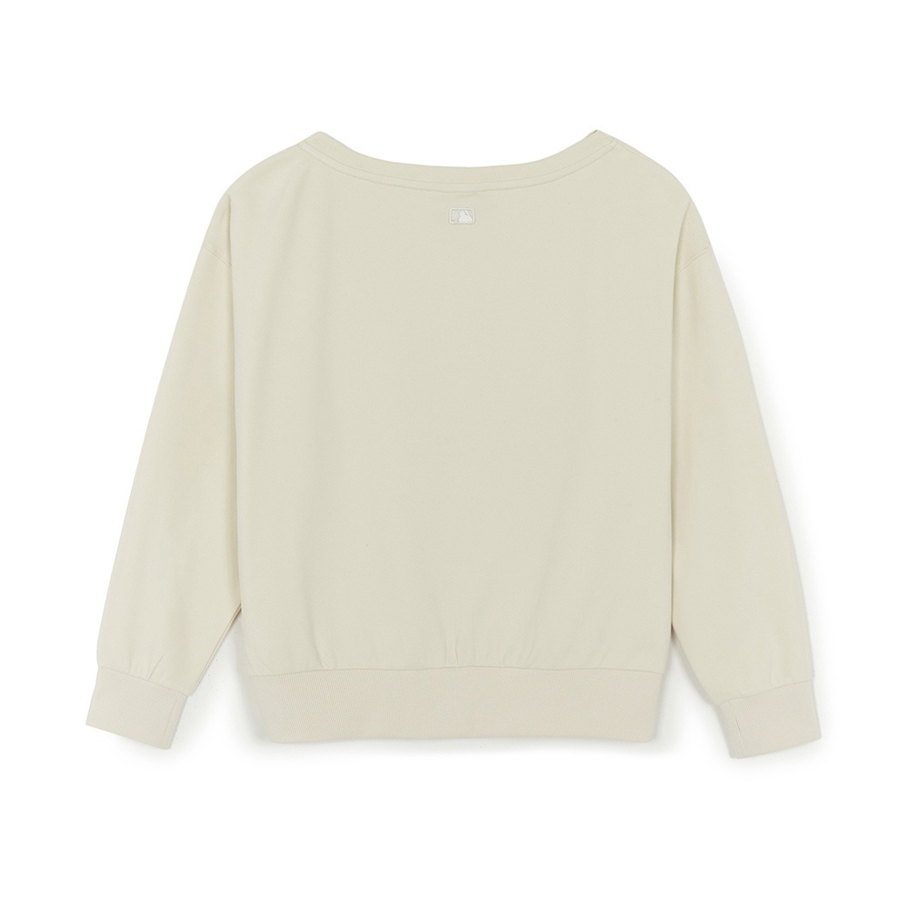 MLB 女版小Logo 短版一字領大學T 紐約洋基隊 (3FMTB0454-50CRS)