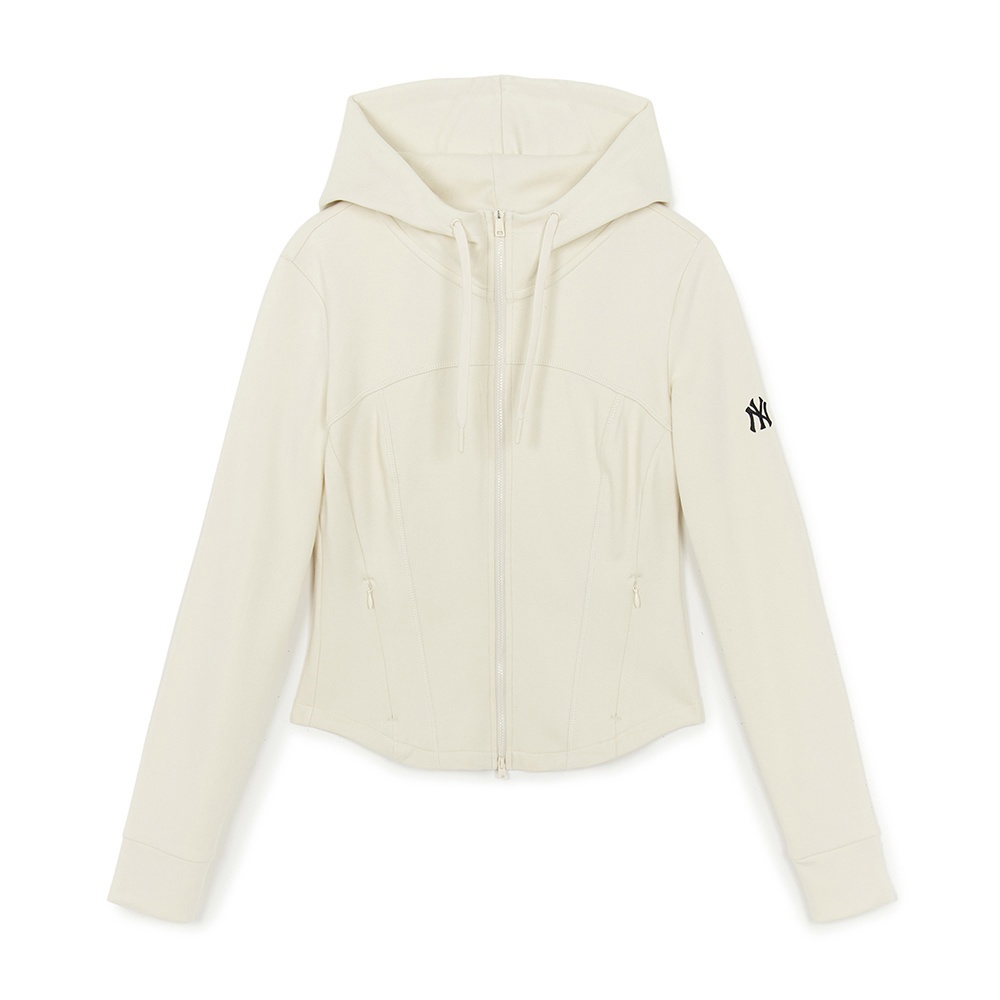 MLB Korea MLB 女版修身拉鍊連帽外套 紐約洋基隊(3FTRB0454-50CRS)｜疾速運