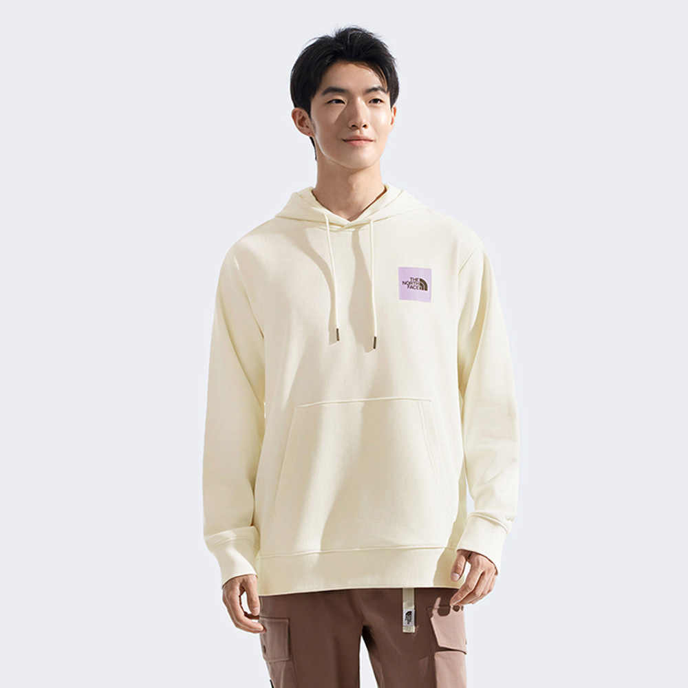 【uncle belly】The North Face北面男女款米白色趣味印花長袖帽T｜8JRSQLI