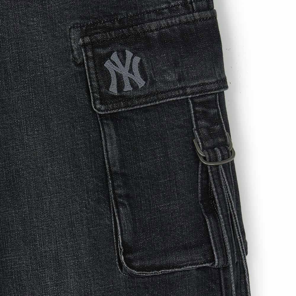 MLB 女版丹寧牛仔褲 紐約洋基隊 (3FDPB0554-50BKS)