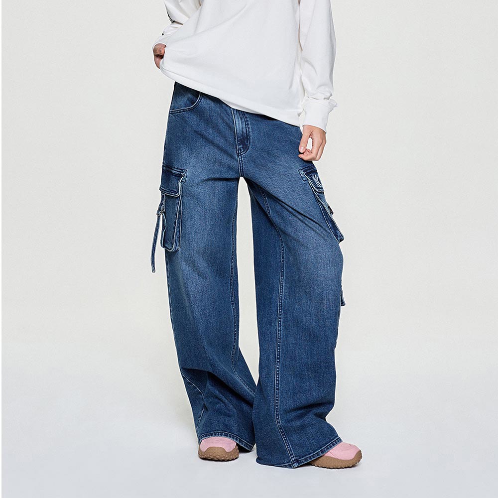 MLB 女版丹寧牛仔褲 紐約洋基隊 (3FDPB0554-50INS)