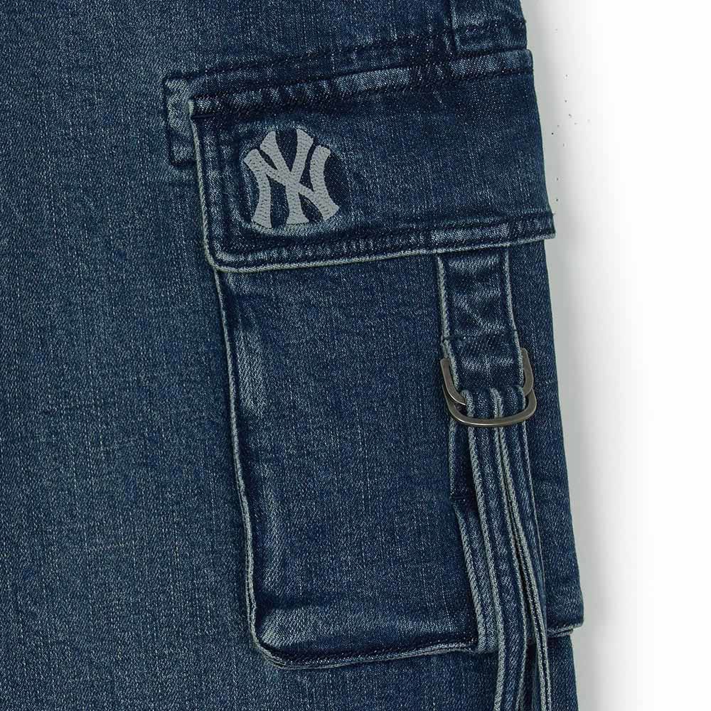 MLB 女版丹寧牛仔褲 紐約洋基隊 (3FDPB0554-50INS)