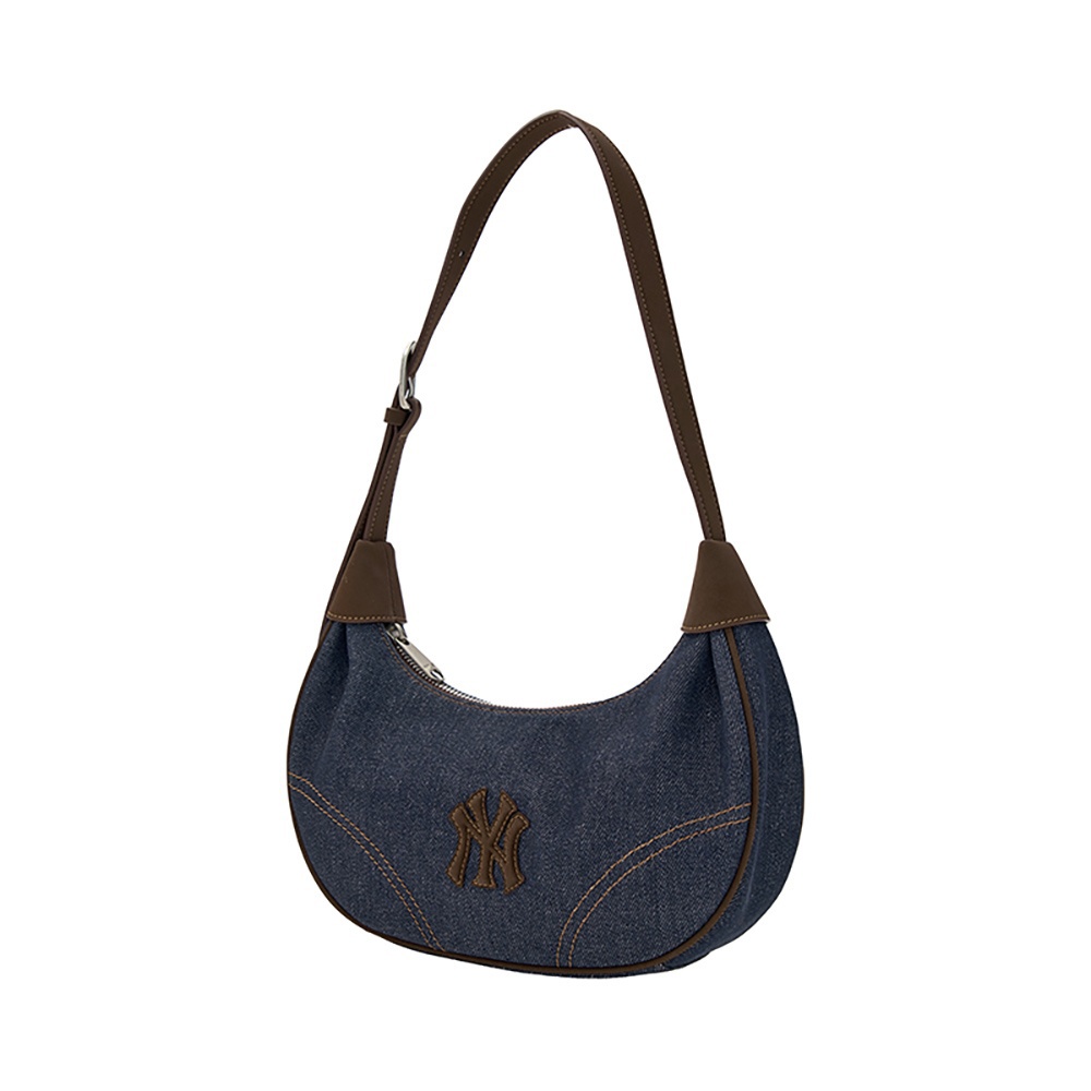 MLB 牛仔丹寧腋下包 肩背包 紐約洋基隊 (3ABQMV35N-50INS)