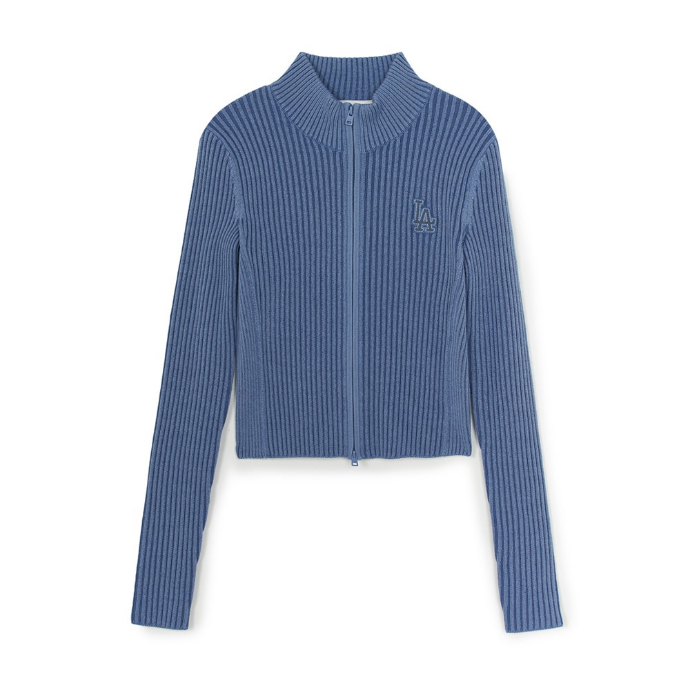 MLB Korea MLB 女版長袖復古水洗針織衫 洛杉磯道奇隊 (3FKCB0354-07BLL)－