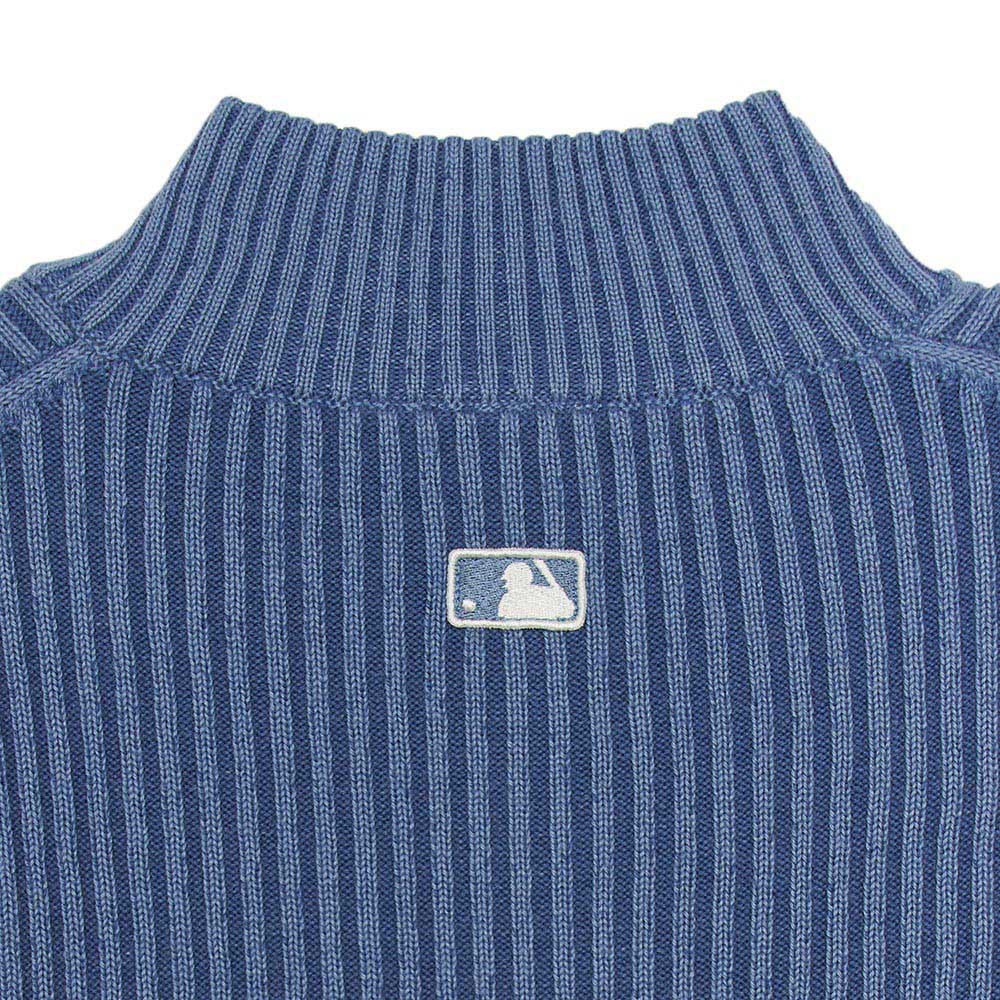 MLB 女版長袖復古水洗針織衫 洛杉磯道奇隊 (3FKCB0354-07BLL)