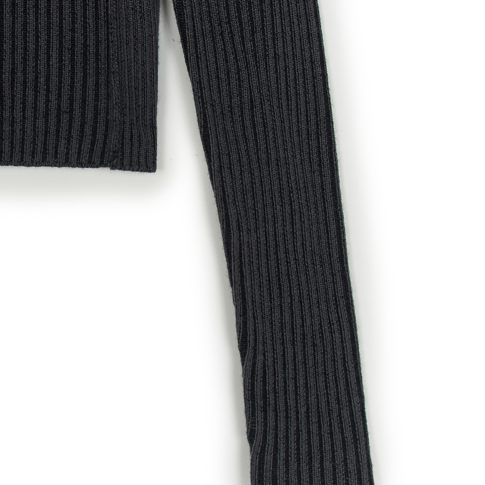 MLB 女版長袖復古水洗針織衫 紐約洋基隊 (3FKCB0354-50CGS)