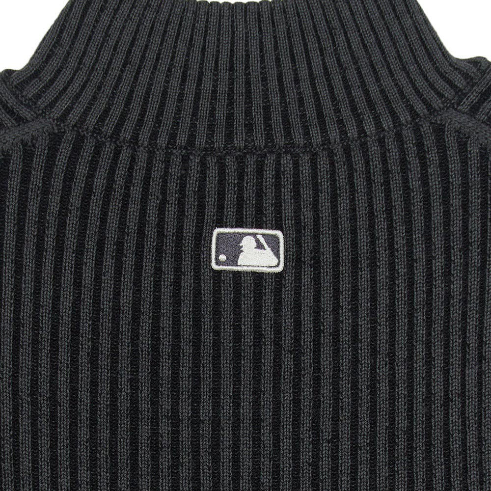 MLB 女版長袖復古水洗針織衫 紐約洋基隊 (3FKCB0354-50CGS)