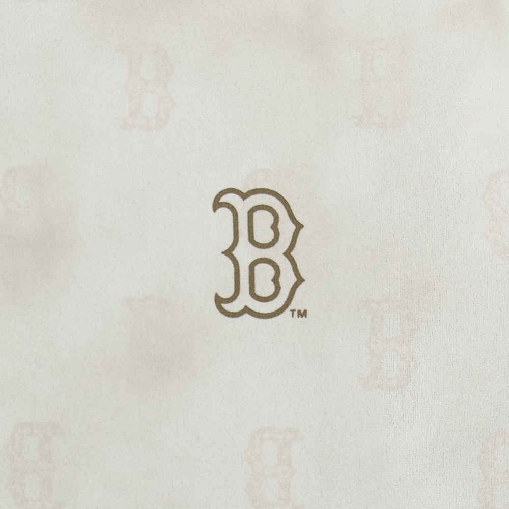 MLB 女版渲染修身長袖T恤 Monogram系列 波士頓紅襪隊 (3FTSM0254-43SAL)