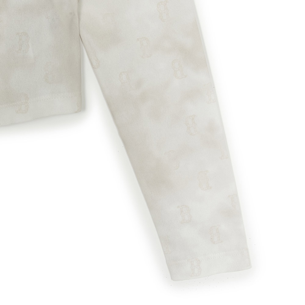 MLB 女版渲染修身長袖T恤 Monogram系列 波士頓紅襪隊 (3FTSM0254-43SAL)